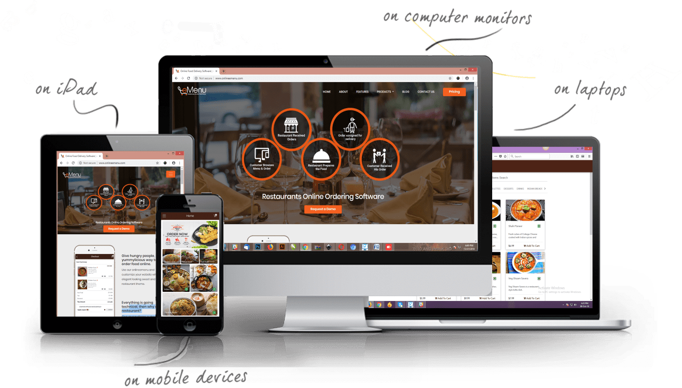 Online Food Delivery Software eMenu App For Restaurants OnlineEmenu